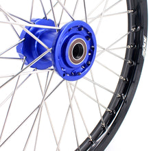 Load image into Gallery viewer, KKE 21 & 18 Enduro Rims for TM EN MX SMR 125-300 Blue Hub Black Rims