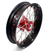 Load image into Gallery viewer, KKE 17 Inch OEM Size Supermoto Wheels for Honda XR650L 1993-2024 Red Nipple