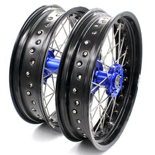 Load image into Gallery viewer, KKE 17Inch KX250F KX450F 2006-2021 For KAWASAKI Supermoto Alloy Wheels Rim Blue