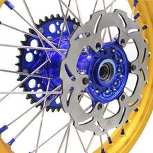 Load image into Gallery viewer, KKE 21"&18" Enduro Dirtbike Casting Wheels For YAMAHA YZ125 YZ250 1999-2016 YZ250F YZ450F 2003-2015 Gold Rim With Disc