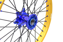 Load image into Gallery viewer, KKE 21"&19" Mx Dirtbike Cast Wheels For YAMAHA YZ125 YZ250 YZ250F YZ450F Gold Rim Black Spokes