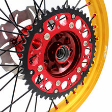 Load image into Gallery viewer, KKE 21 & 19 Cast Red Hubs Billet Gold Rims for Honda XR650R 2000-2008 Red&Gold
