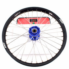 Load image into Gallery viewer, KKE 21 & 18 Enduro Rims for TM EN MX SMR 125-300 Blue Hub Black Rims