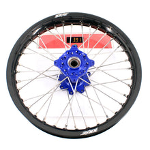 Load image into Gallery viewer, KKE 21 & 18 Enduro Rims for TM EN MX SMR 125-300 Blue Hub Black Rims