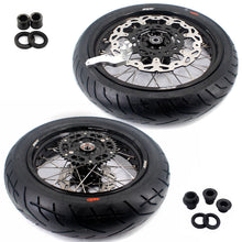 Load image into Gallery viewer, KKE CUSH DRIVE 3.5-4.25*17" Supermoto Wheels Kit For SUZUKI DRZ400 DRZ400E DRZ400S CST Tires