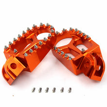 Load image into Gallery viewer, KKE CNC Footpegs for KTM SX SX-F XC XC-F EXC EXC-F 2001-2015 Orange/Blue/Black/Silver