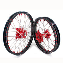 Load image into Gallery viewer, KKE 21" 18" OEM Size Motorcycle Alloy Wheels Rims Compatible with HONDA XR650L 1993-2024 Red Nipples