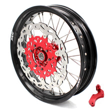 Load image into Gallery viewer, KKE 17 inch Supermoto Wheels Rims for HONDA XR650L 1993-2025 Red Hub Discs
