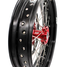 Load image into Gallery viewer, KKE 17 inch Supermoto Wheels Rims for HONDA XR650L 1993-2025 Red Hub Discs