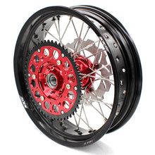 Load image into Gallery viewer, KKE 17 inch Supermoto Wheels Rims for HONDA XR650L 1993-2025 Red Hub Discs