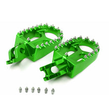 Load image into Gallery viewer, KKE CNC Aluminum Footpegs for HONDA/KAWASAKI Red/Blue/Green/Black/Silver