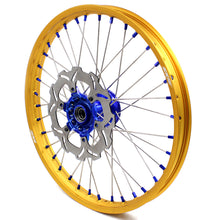 Load image into Gallery viewer, KKE 21"&18" Enduro Dirtbike Casting Wheels For YAMAHA YZ125 YZ250 1999-2016 YZ250F YZ450F 2003-2015 Gold Rim With Disc