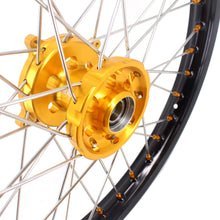 Load image into Gallery viewer, KKE 21 & 19 MX Rims for Suzuki RMZ250 2007-2025 RMZ450 2005-2025 Gold Nipple