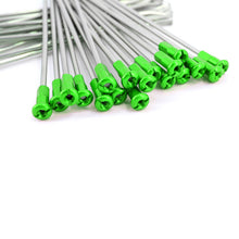 Load image into Gallery viewer, KKE 2.15*19 Rear Spoke Set with Green Alloy Nipple for FOR KAWASAKI KX250F KX450F 36 PCS