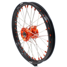 Load image into Gallery viewer, KKE 17"*1.4/14"*1.6 Kid's Big Wheels Rims Fit KTM SX 85 2003-2020 Orange Nipples