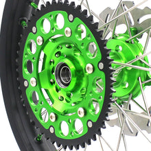 Load image into Gallery viewer, KKE 21 & 19 MX Wheels for Kawasaki KX250F 2019 and 2021 Green Nipple(2020 Excluded)