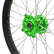 Load image into Gallery viewer, KKE 21 & 19 MX Wheels for Kawasaki KX250F 2019 and 2021 Green Nipple(2020 Excluded)