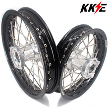 Load image into Gallery viewer, KKE 12 & 10 Kid's Wheels For KTM SX50 2014-2023 For Gas Gas MC50 2021-2024 Mini Bike Silver&Black