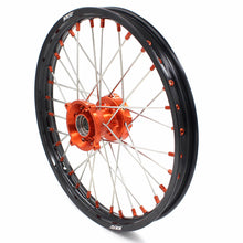 Load image into Gallery viewer, KKE 17"*1.4/14"*1.6 Kid's Big Wheels Rims Fit KTM SX 85 2003-2020 Orange Nipples