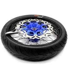 Load image into Gallery viewer, KKE 3.5/4.25*17inch Cush Drive Supermoto Wheels Tires For SUZUKI DR650SE 1996-2021