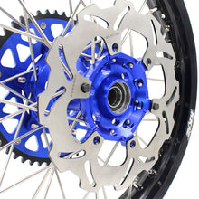 Load image into Gallery viewer, KKE 21 & 18 Enduro Wheels for YAMAHA WR250F 2001-2016 WR450F 2003-2015 Blue&Black 250mm Disc