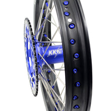 Load image into Gallery viewer, KKE 21 18 Rims for Yamaha WR250F 2001-2016 WR450F 2003-2015 Blue Nipple 250mm/245mm