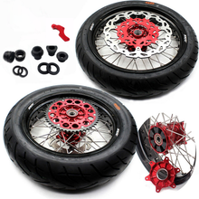 Load image into Gallery viewer, KKE 17 Inch CUSH Drive Supermoto Rims Tires For HONDA XR650L 1993-2025