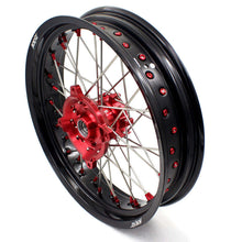 Load image into Gallery viewer, KKE 17 Inch OEM Size Supermoto Wheels for Honda XR650L 1993-2024 Red Nipple