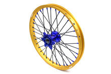 Load image into Gallery viewer, KKE 21"&19" Mx Dirtbike Cast Wheels For YAMAHA YZ125 YZ250 YZ250F YZ450F Gold Rim Black Spokes