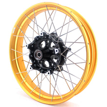 Load image into Gallery viewer, VMX 19" 17" Tubeless Wheels For BMW R1200GS R1200GS Adventure 2013-2020 Black Hub & Gold Rim