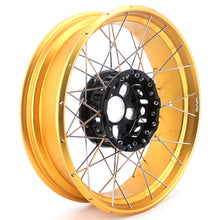 Load image into Gallery viewer, VMX 19" 17" Tubeless Wheels For BMW R1200GS R1200GS Adventure 2013-2020 Black Hub & Gold Rim