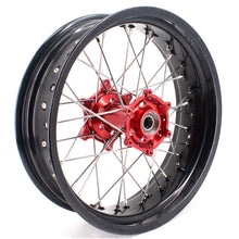 Load image into Gallery viewer, KKE 3.5 & 4.25 Supermoto Motard Wheels Rims for BETA RR 2013-2024 Red Hubs