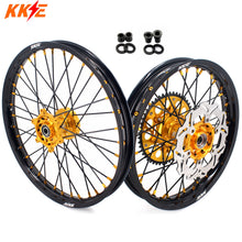 Load image into Gallery viewer, KKE 21/18 Enduro Off Road Wheels For SUZUKI DRZ400SM 2005-2024 Gold Nipples