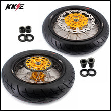 Load image into Gallery viewer, KKE 3.5/4.25*17" Supermoto Wheels For SUZUKI DRZ400SM 2005-2024 CST Tires