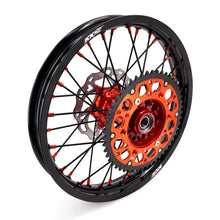 Load image into Gallery viewer, KKE 21" 18" Cast Enduro Wheels For KTM EXC EXC-F EXC-E 2003-2025 Black Spokes