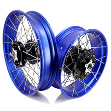 Load image into Gallery viewer, KKE 3.5*19'' & 5.0*18'' Tubeless Wheels Fit Harley Street Glide/CVO 2024 Blue Rims
