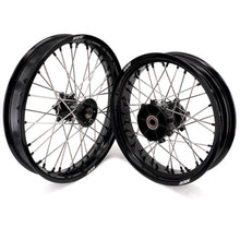 Load image into Gallery viewer, KKE 2.5*19 & 3.5*17 Dirtbike Tubed Spoke Wheels Rims Fit KTM 390 Adventure 2020-2021 Black