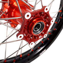 Load image into Gallery viewer, KKE 21" 18" Cast Enduro Wheels For KTM EXC EXC-F EXC-E 2003-2025 Orange Nipples