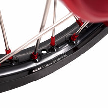 Load image into Gallery viewer, KKE 17"*1.4/14"*1.6 Small Kid's Wheels For KTM SX 85 GAS GAS MC85 2021-2024 Red Nipples