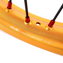 Load image into Gallery viewer, KKE 21 & 19 Cast Red Hubs Billet Gold Rims for Honda XR400R 96-04 XR600R 91-2000 Red&Gold