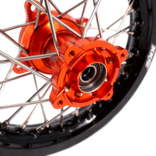 Load image into Gallery viewer, KKE 10/10 Small Kid's Wheels For KTM SX50 2014-2023 Mini Dirtbikes Orange Hub