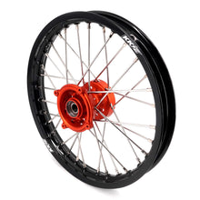 Load image into Gallery viewer, KKE 14"*1.4/12"*1.6 Kid's Small Wheels Rims Set Fit KTM SX 65 2025-2026 Orange&Black