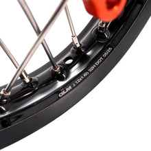 Load image into Gallery viewer, KKE 14"*1.4/12"*1.6 Kid's Small Wheels Rims Set Fit KTM SX 65 2025-2026 Orange&Black