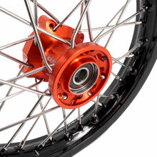 Load image into Gallery viewer, KKE 12/10 Small Kid's Wheels For KTM SX50 2024-2025 Mini Dirtbikes Orange Hub