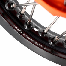 Load image into Gallery viewer, KKE 12/10 Small Kid's Wheels For KTM SX50 2024-2025 Mini Dirtbikes Orange Hub