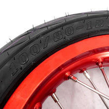 Load image into Gallery viewer, KKE 1.85*12’‘ & 2.15*12’‘ E-Bike Mini Wheels Kit with Tires Fit For Rawrr Mantis X 2024-2025 Red Rims
