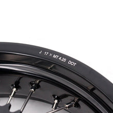 Load image into Gallery viewer, KKE 17 Inch Supermoto Rims for Honda CRF250R 04-13 CRF450R 02-12 Black