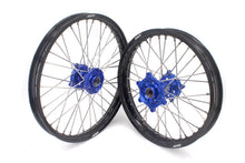 Load image into Gallery viewer, KKE 1.6*21 & 2.15*19 Wheels Rims Fit Kawasaki KX450 2019-2025 KX450X 2021-2025 Blue Hubs
