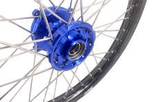Load image into Gallery viewer, KKE 1.6*21 & 2.15*19 Wheels Rims Fit Kawasaki KX450 2019-2025 KX450X 2021-2025 Blue Hubs