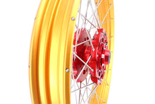 Load image into Gallery viewer, VMX 21" 18" Tubeless Rims Fit Honda Africa Twin CRF1100L 2020-2023 Red Hubs Gold Rims